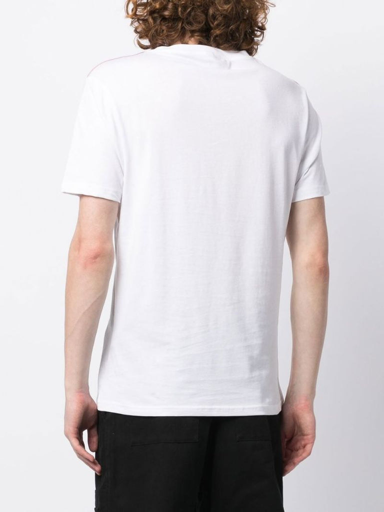 White Logo-tape Cotton T-shirt