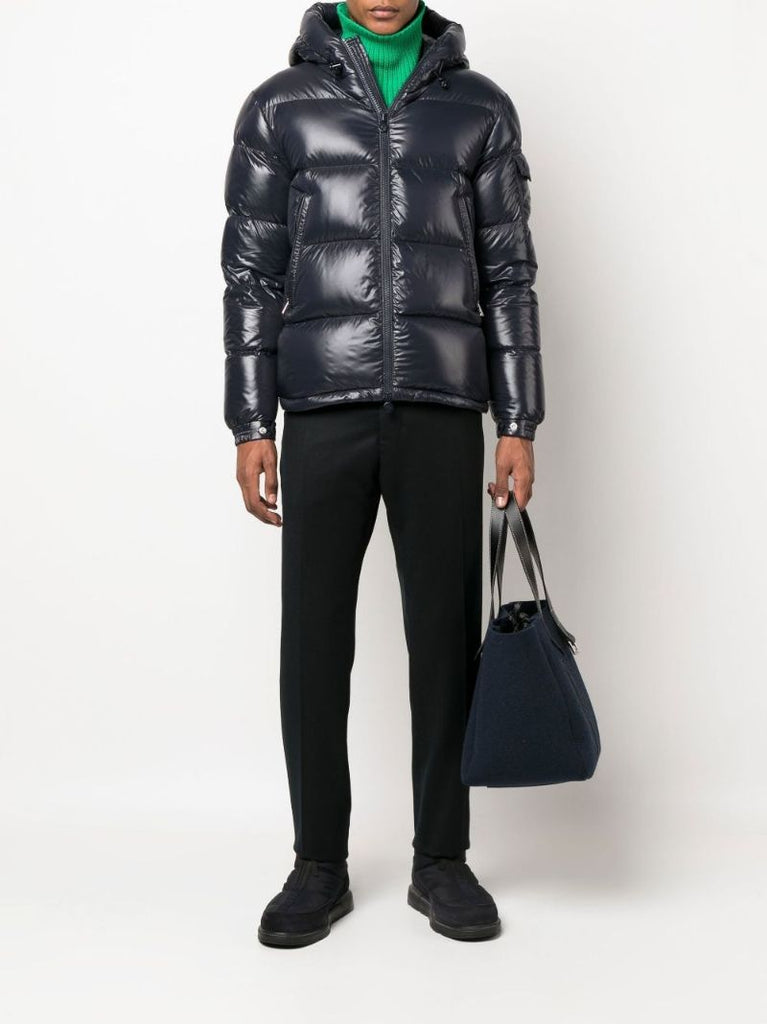 Blue Ecrins Hooded Down Jacket