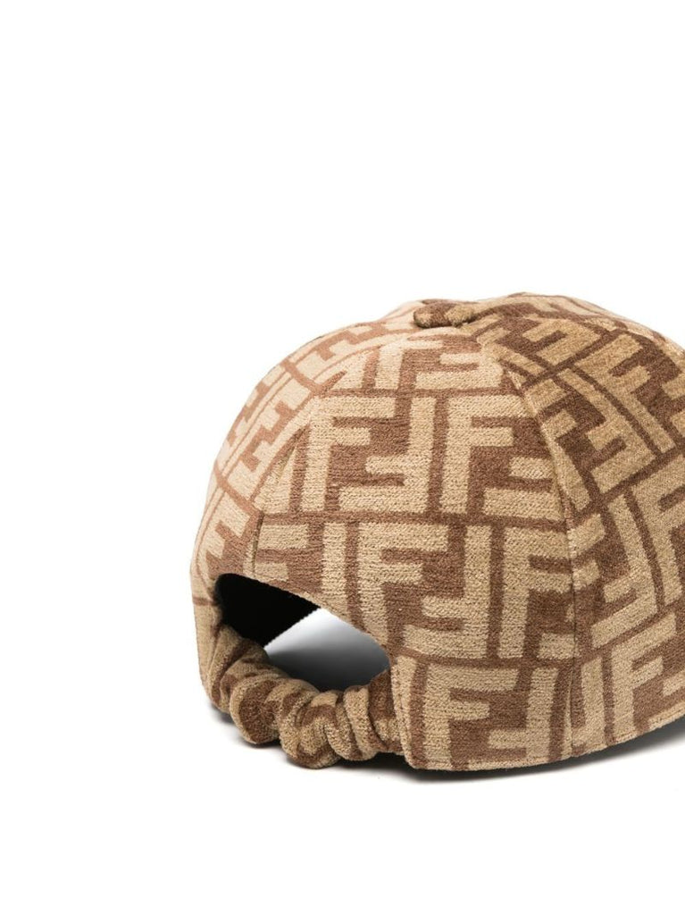 Brown Ff Jacquard Baseball Cap