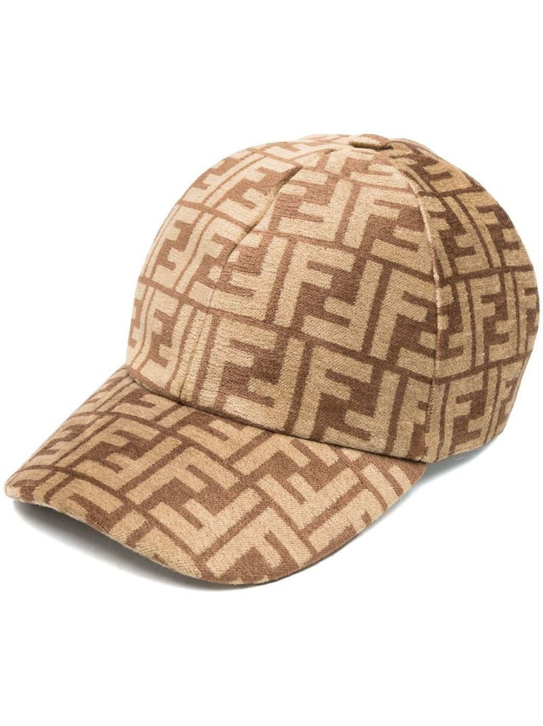 Brown Ff Jacquard Baseball Cap