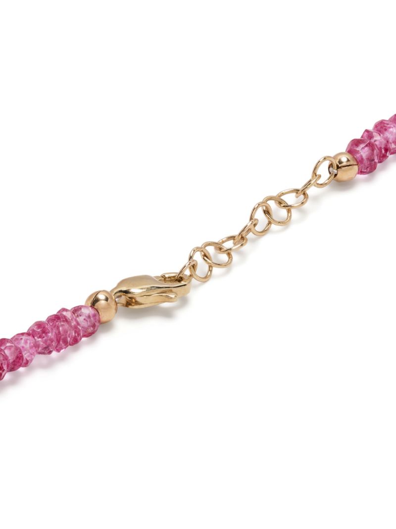 9k Yellow Gold the Feeling Lucky Crystal Necklace