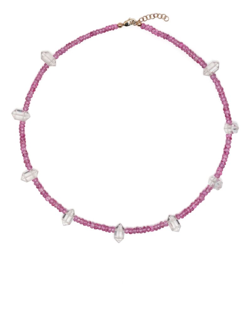9k Yellow Gold the Feeling Lucky Crystal Necklace