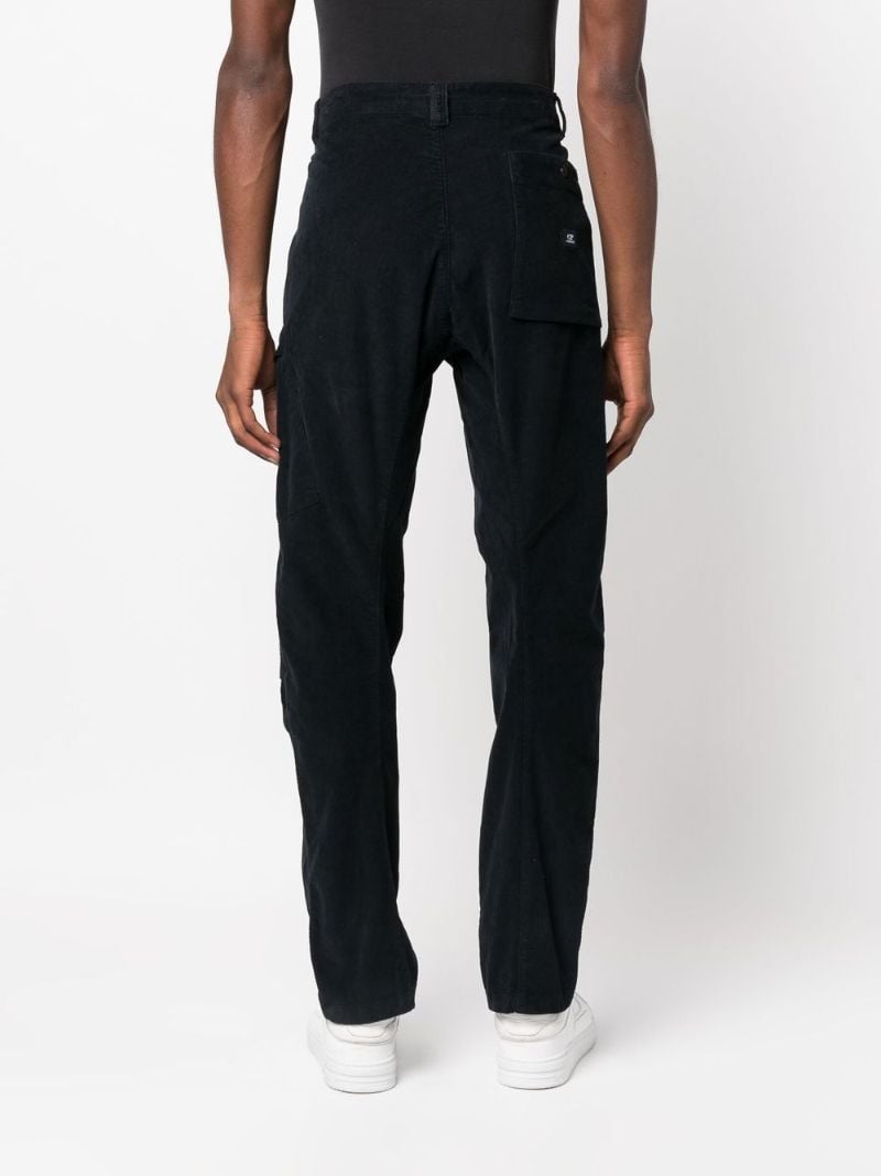 Navy Corduroy Cargo Trousers