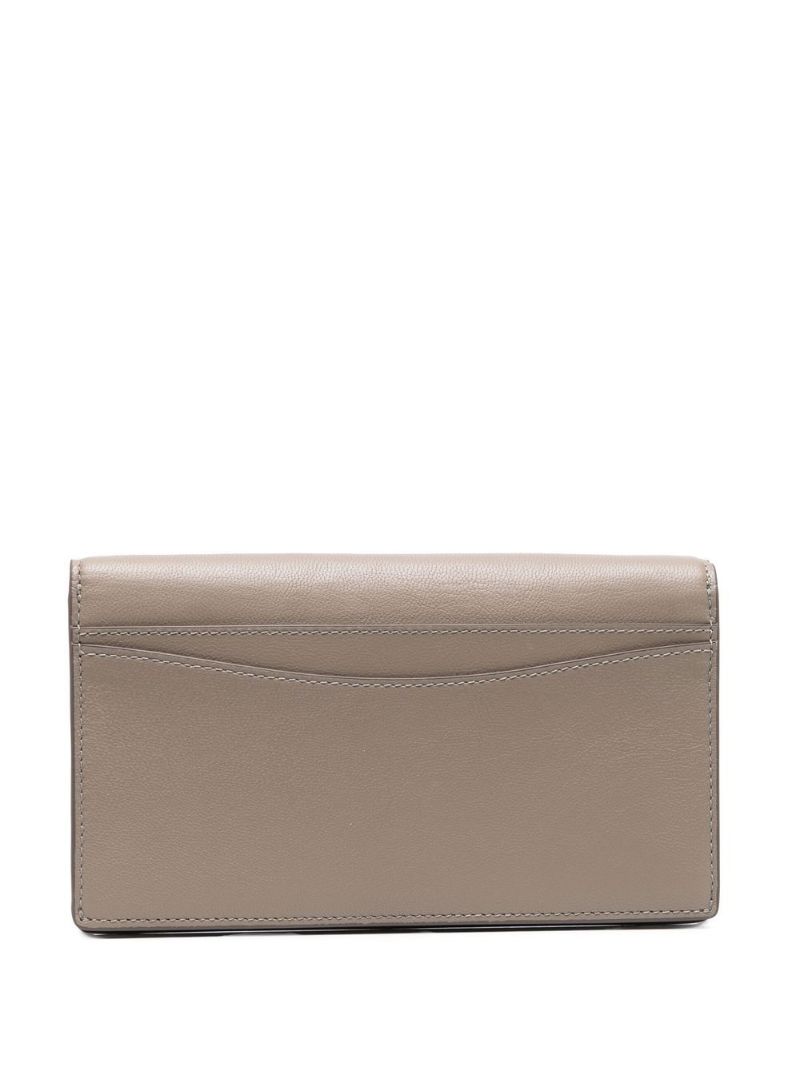 Neutral Leather Card Holder Wallet