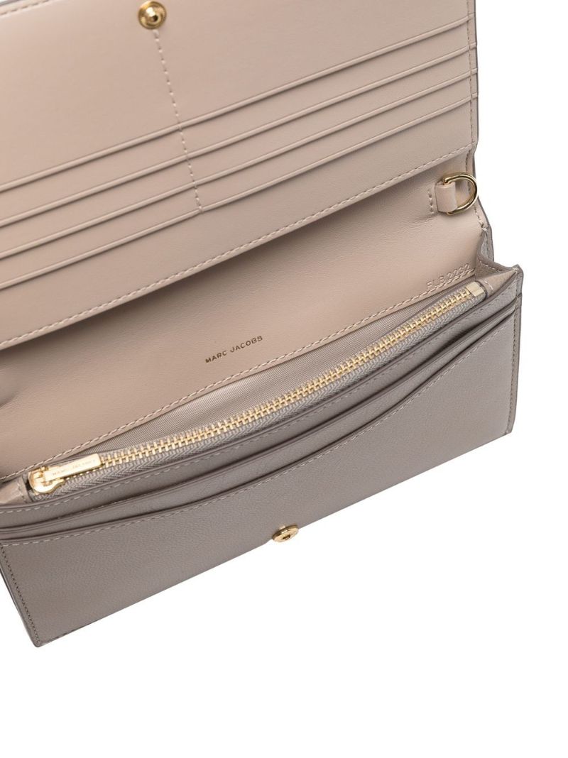 Neutral Leather Card Holder Wallet