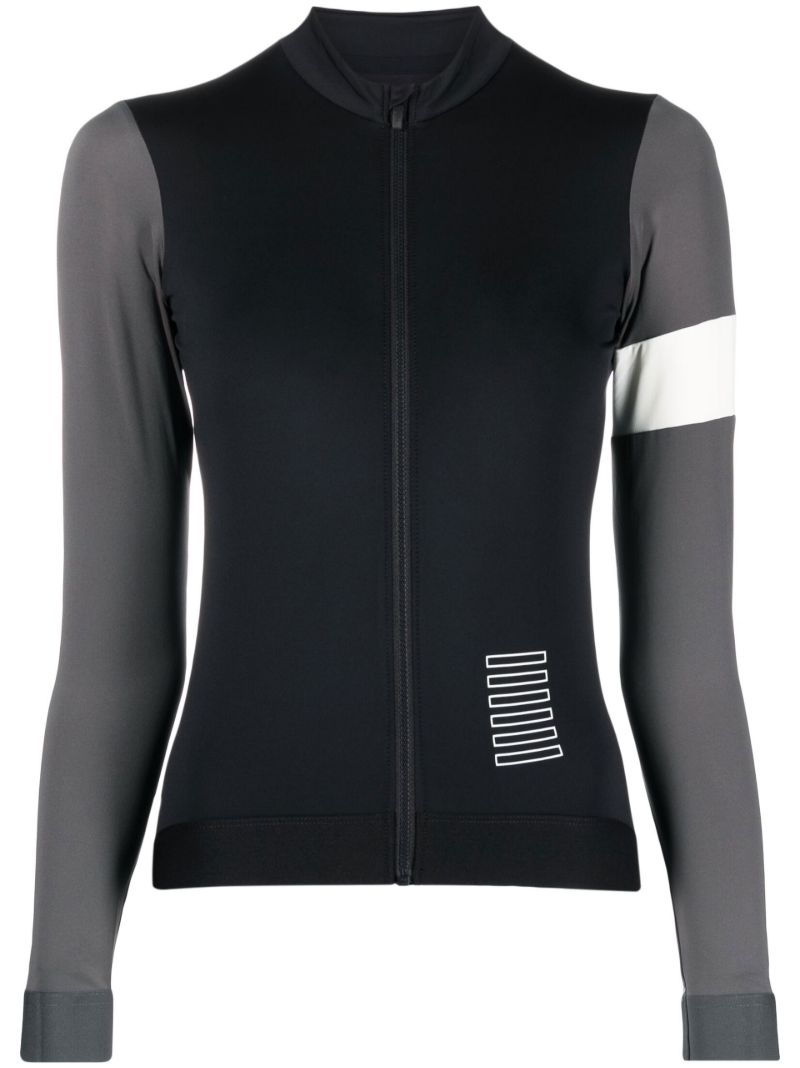 Black Pro Team Cycling Jersey Top