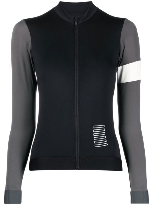 Black Pro Team Cycling Jersey Top