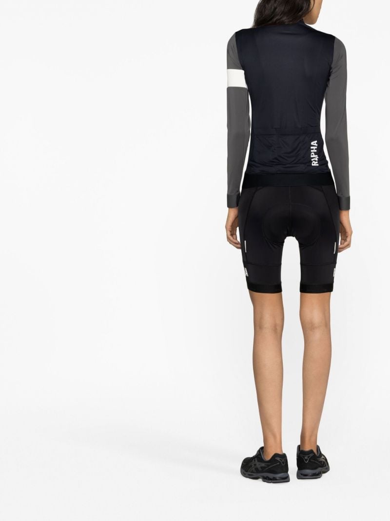 Black Pro Team Cycling Jersey Top