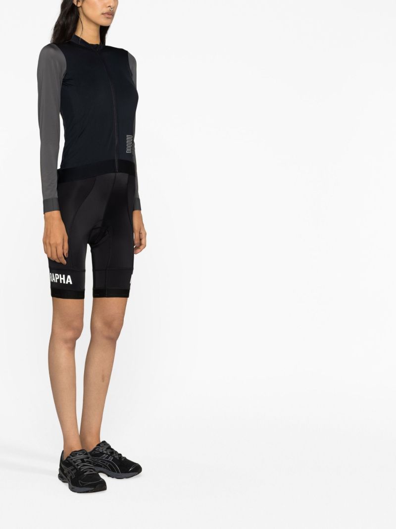 Black Pro Team Cycling Jersey Top