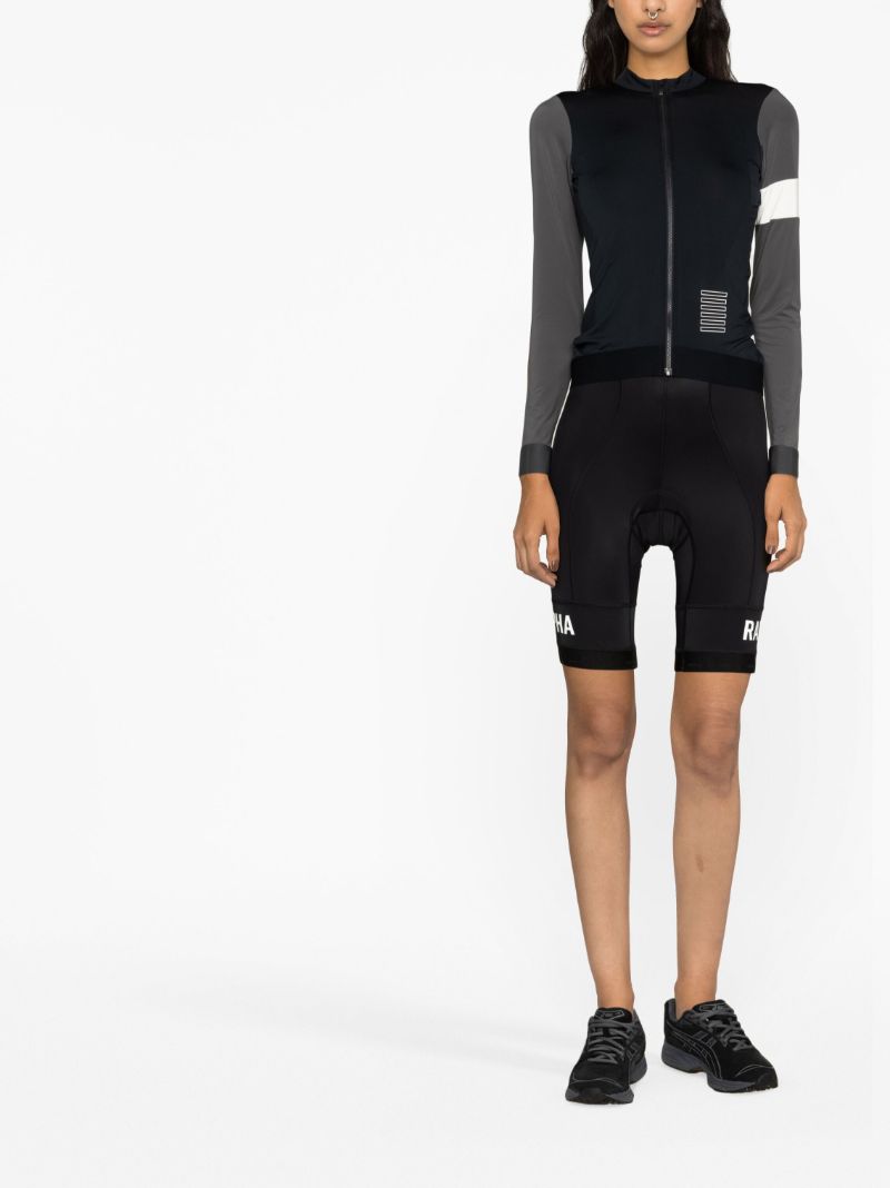Black Pro Team Cycling Jersey Top