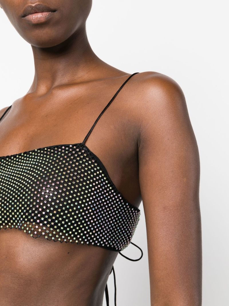 Black Studded Crop Top