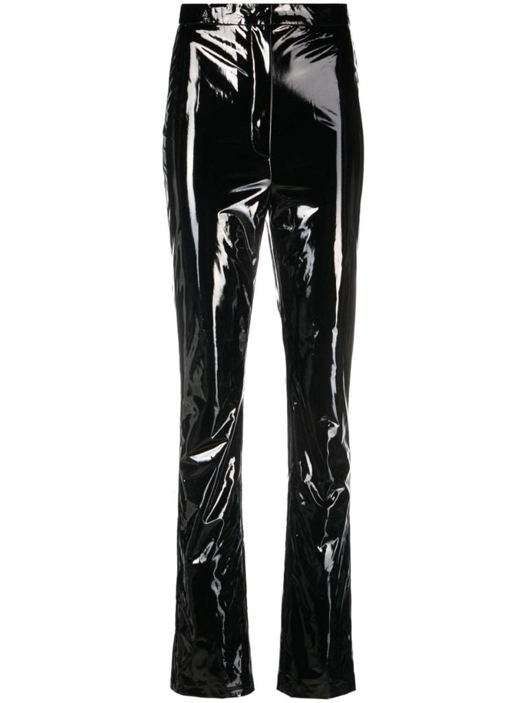 Black Coated Leggings