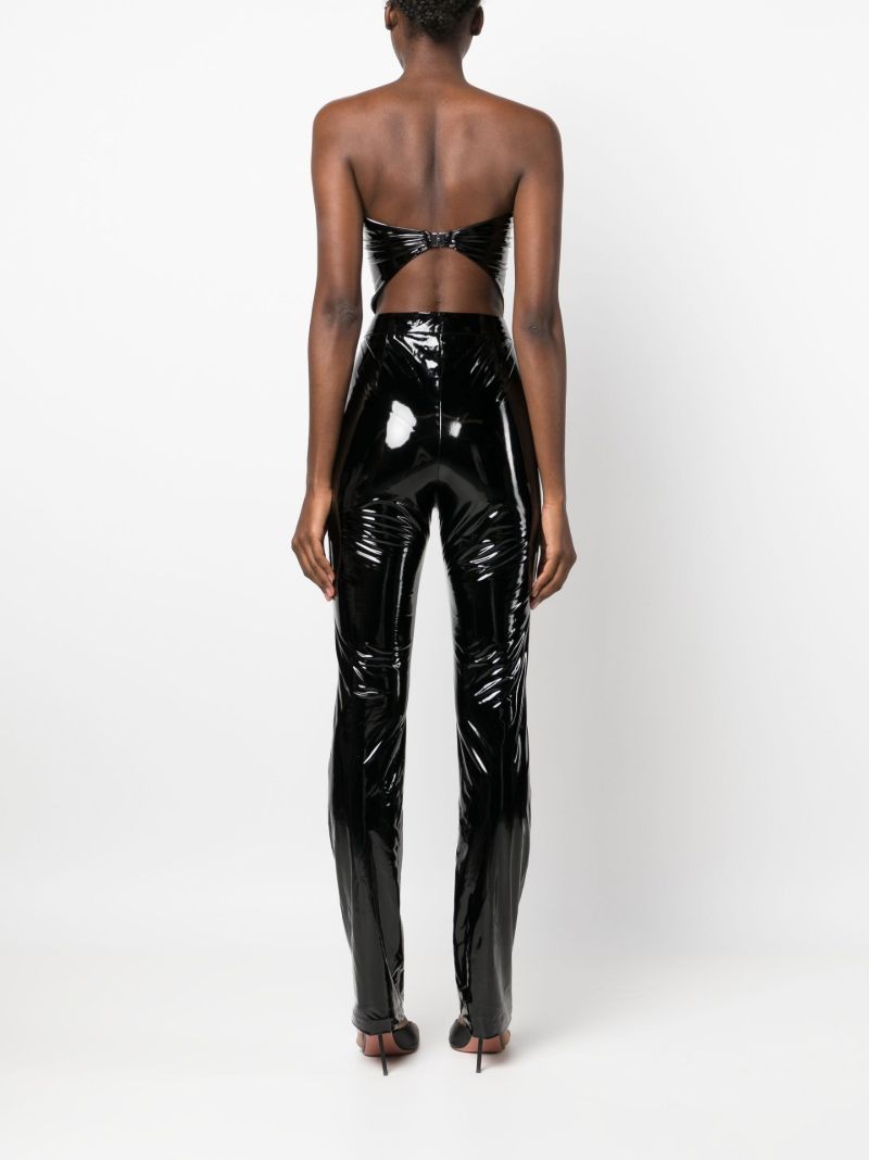 Black Coated Leggings