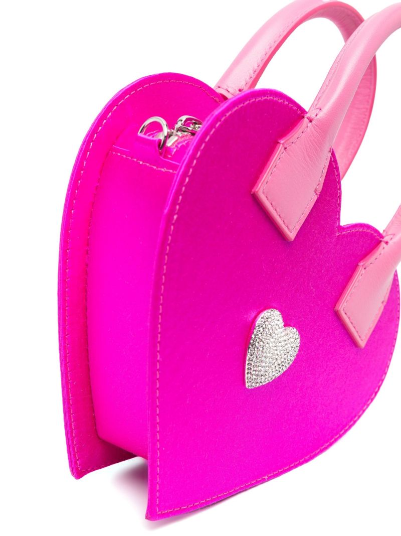 Pink Heart Satin Mini Bag