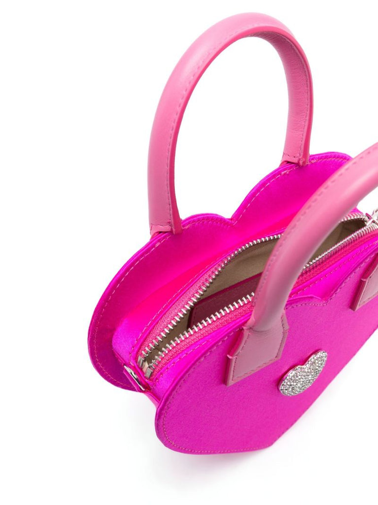 Pink Heart Satin Mini Bag