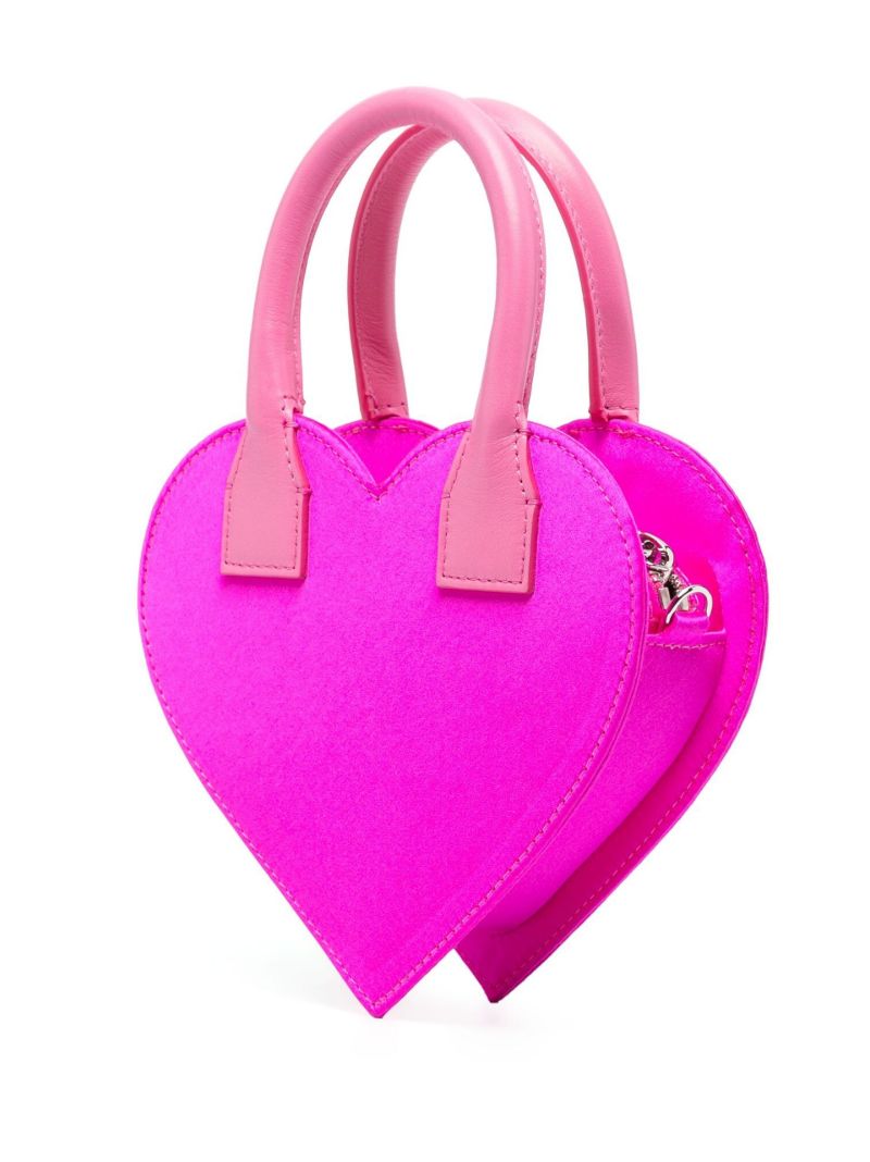 Pink Heart Satin Mini Bag