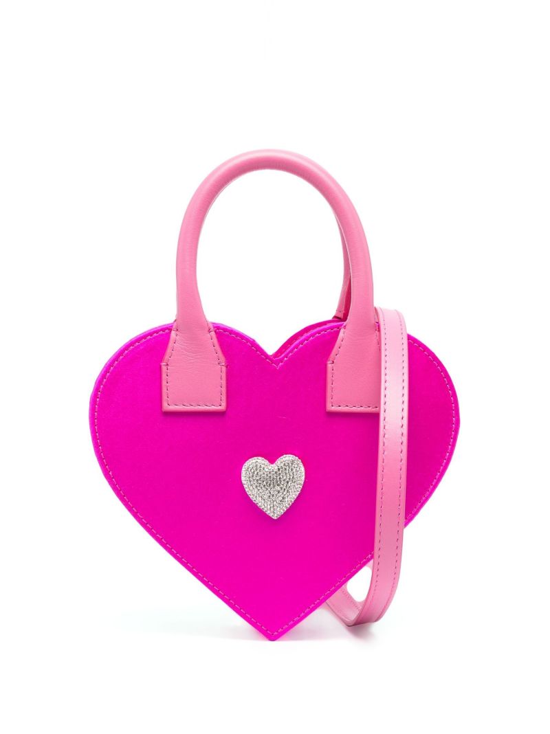Pink Heart Satin Mini Bag