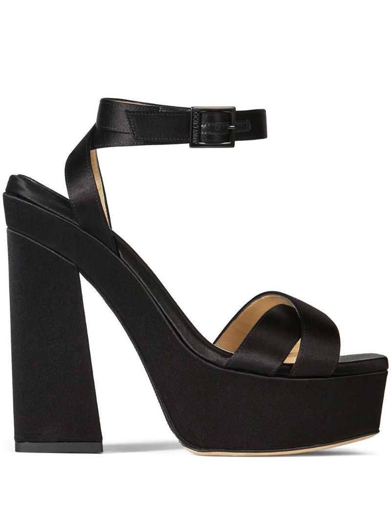 Black Gaia 140 Platform Sandals