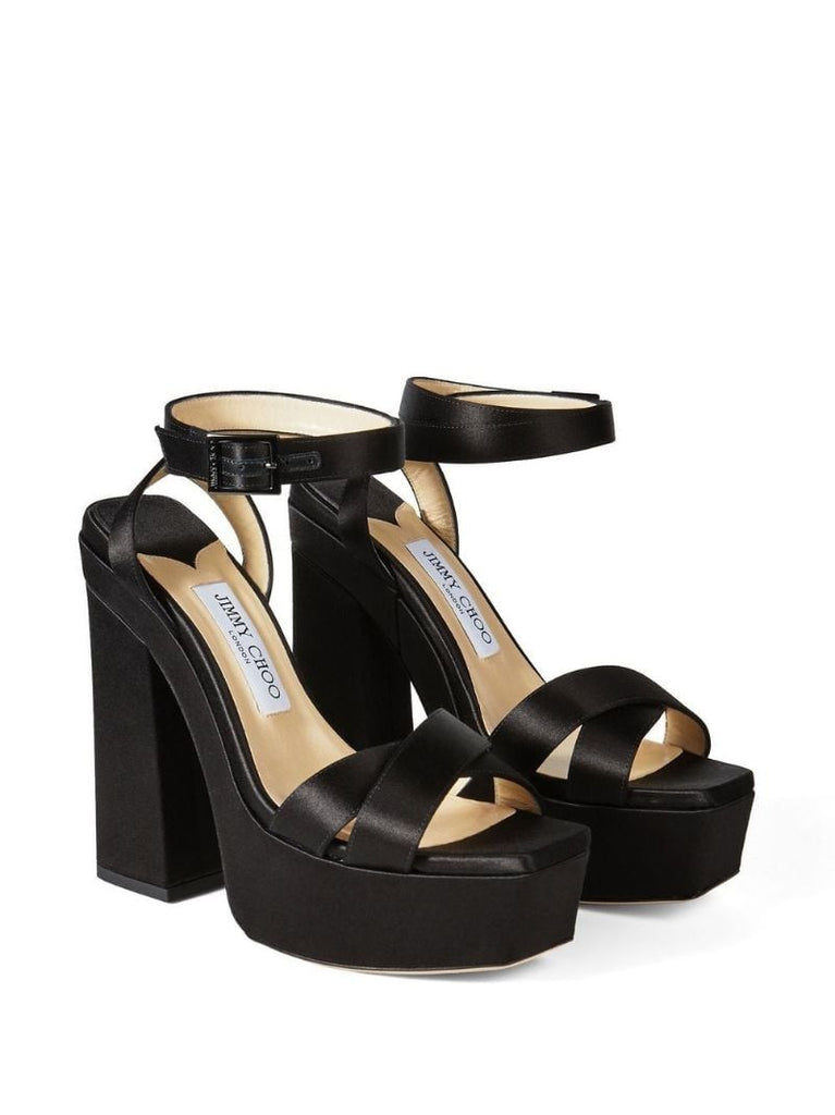 Black Gaia 140 Platform Sandals