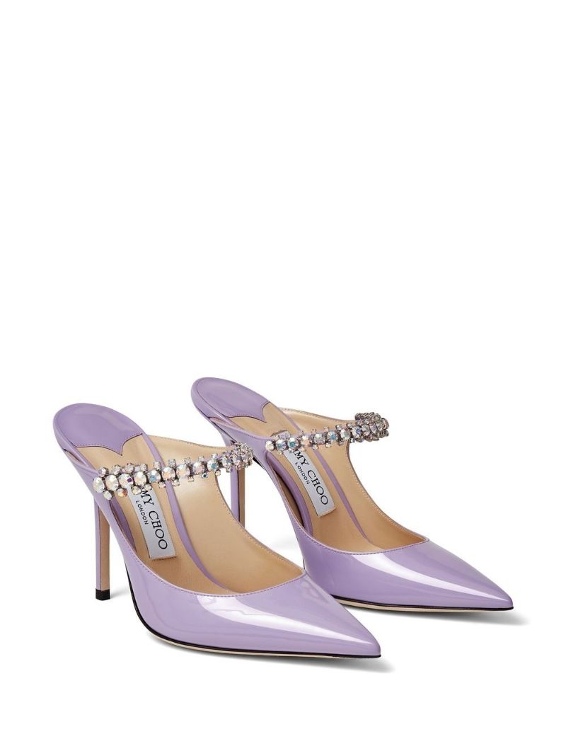Purple Bing 100 Patent Leather Pumps