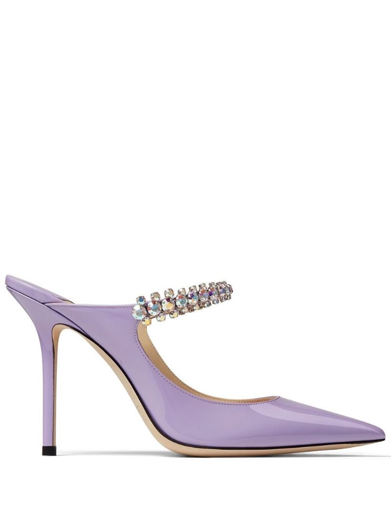 Purple Bing 100 Patent Leather Pumps