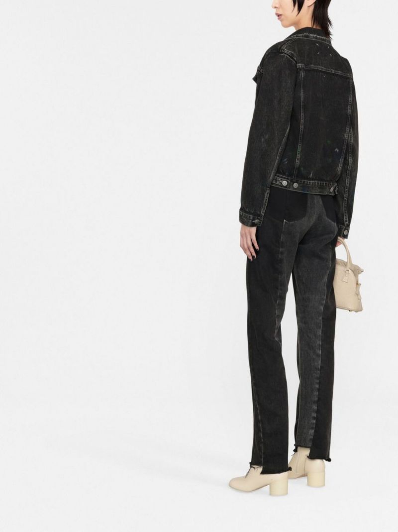 Black Distressed Denim Jacket