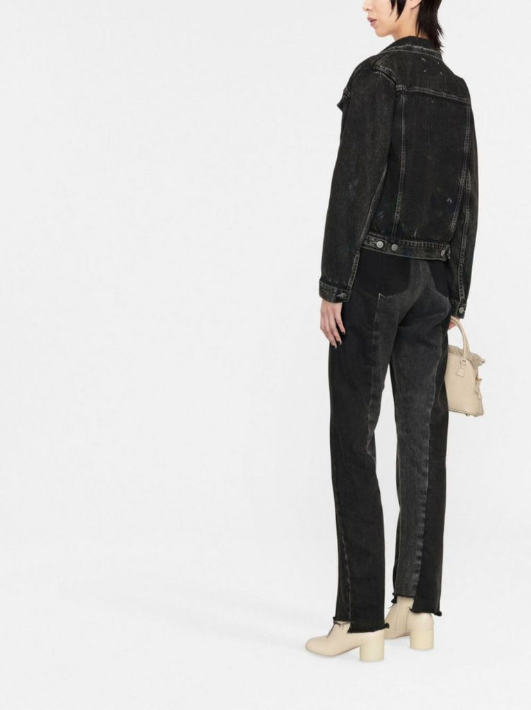 Black Distressed Denim Jacket