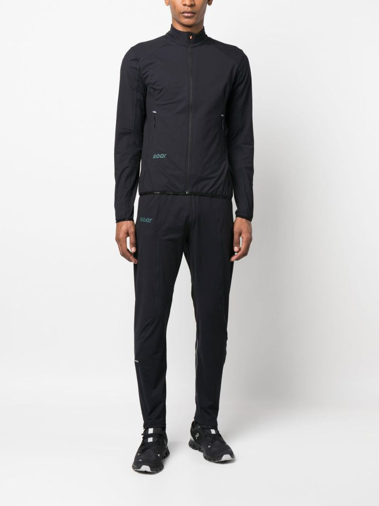 Black Running Track Pants