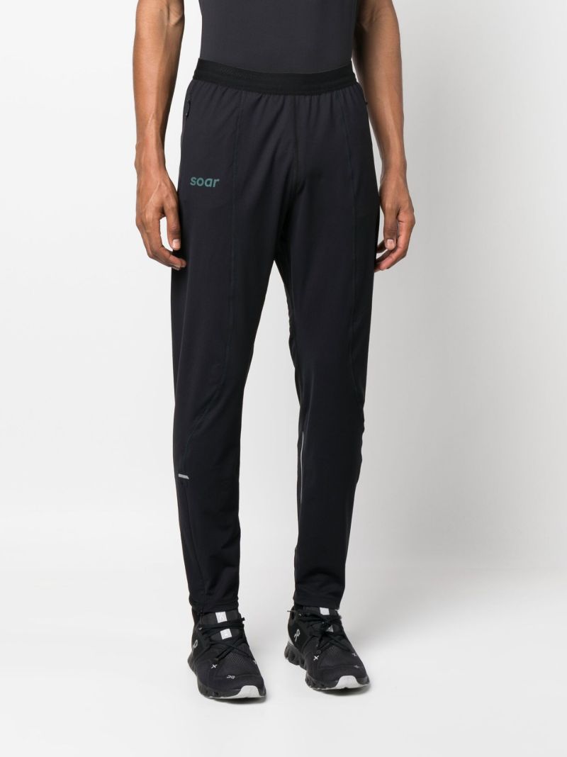 Black Running Track Pants