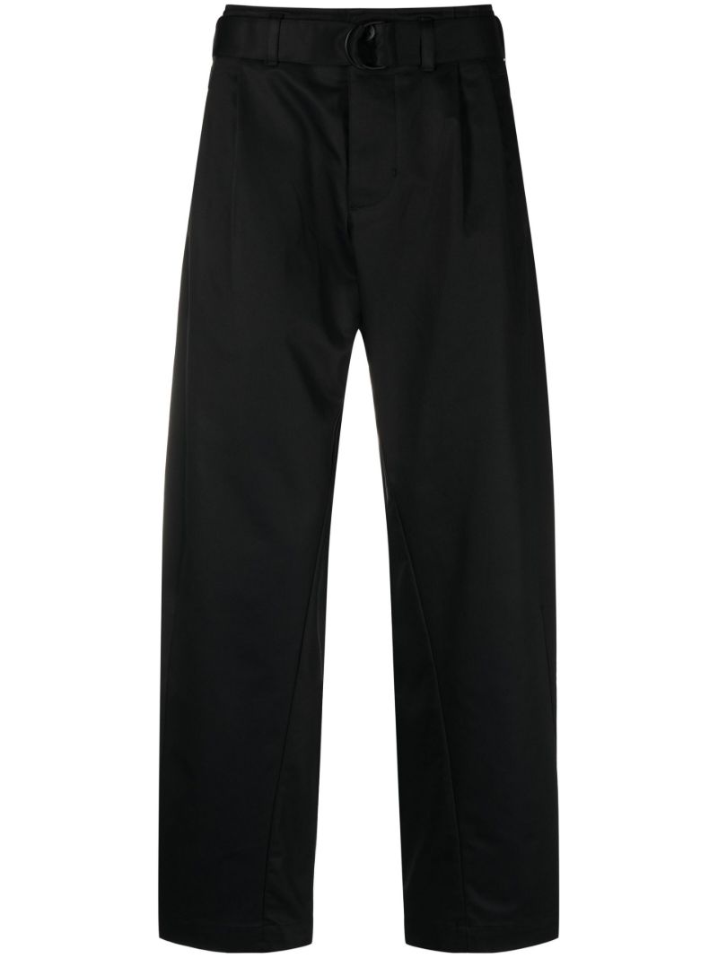 Black Esc Straight-leg Trousers