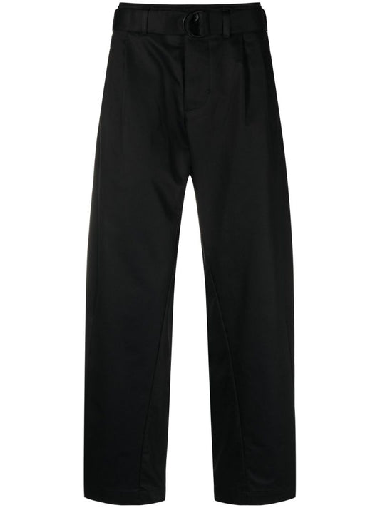 Black Esc Straight-leg Trousers