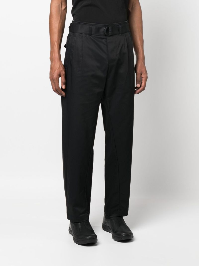 Black Esc Straight-leg Trousers