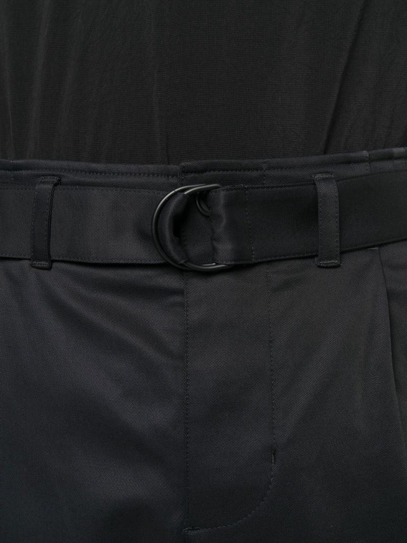Black Esc Straight-leg Trousers