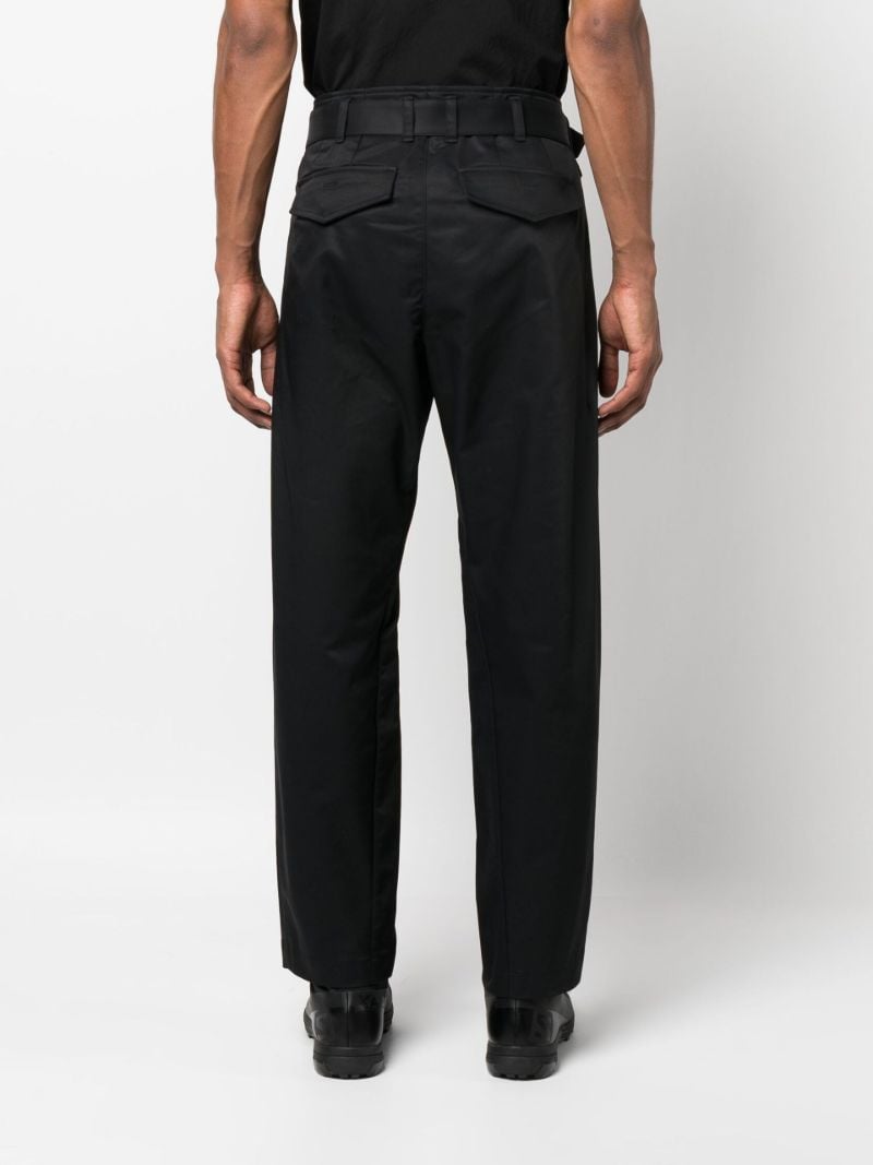 Black Esc Straight-leg Trousers