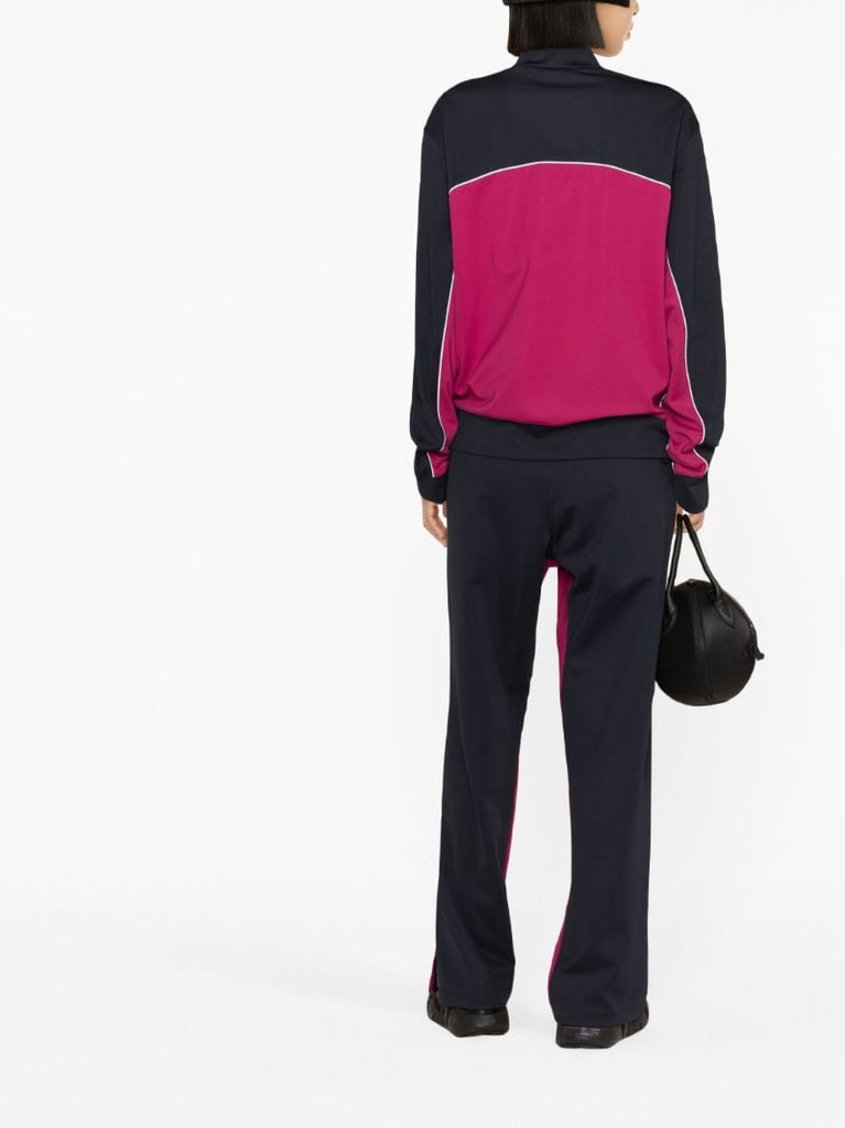 X Jw Anderson Pink Two-tone Half-zip Sweatshirt