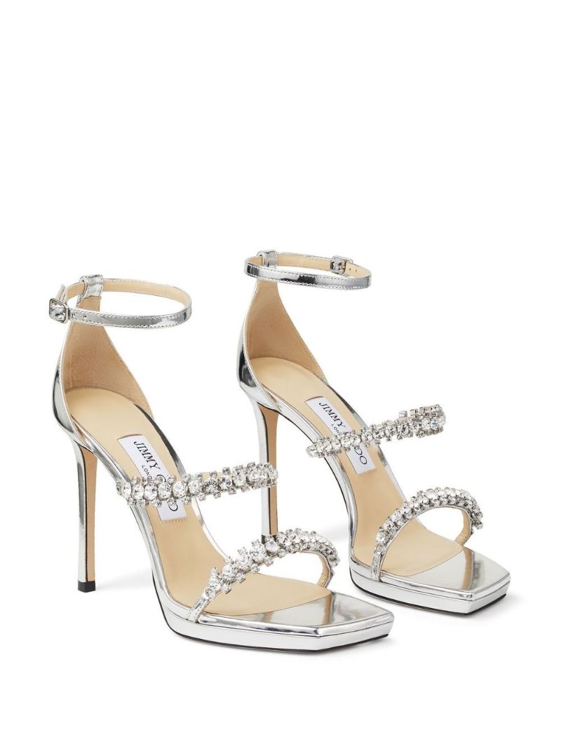 Silver Bing 105 Leather Sandals