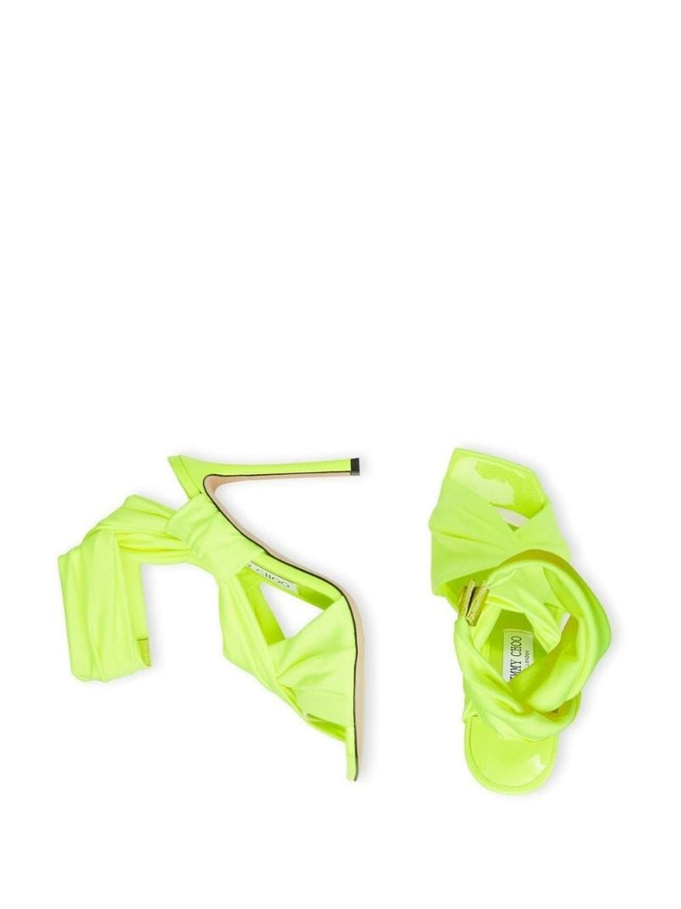 Green Neoma 110 Wrap Sandals