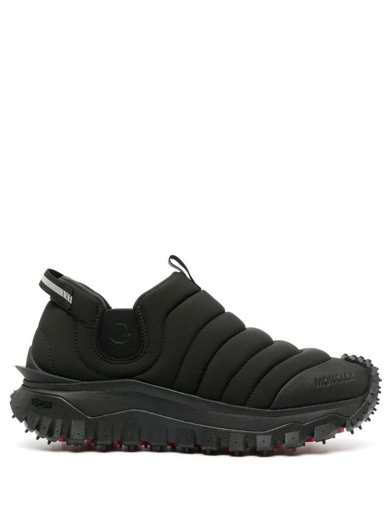 Black Low-top Quilted Sneakers