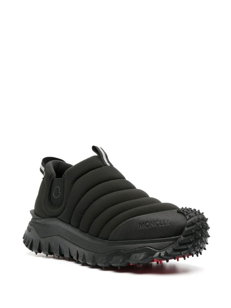Black Low-top Quilted Sneakers