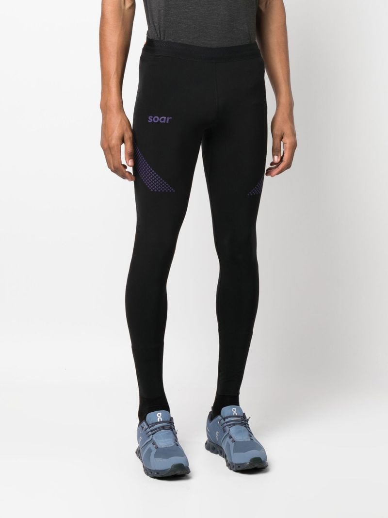 Black Fast Cargo Running Leggings