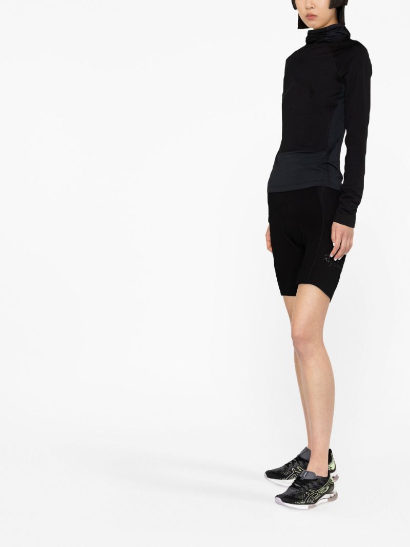 Black Pro Team Thermal Base Layer Cycling Top