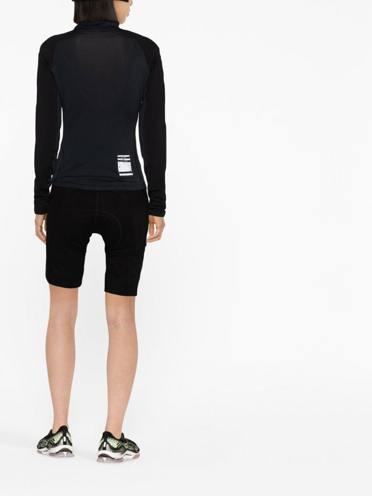 Black Pro Team Thermal Base Layer Cycling Top
