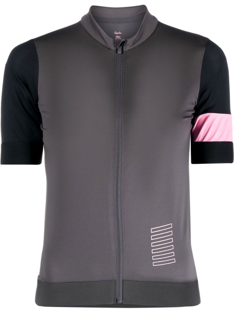 Grey Pro Team Cycling Jersey Top