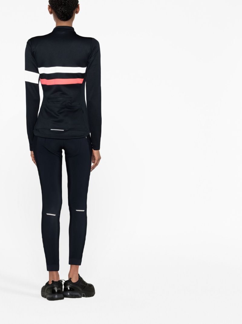 Blue Panelled Cycling Leggings
