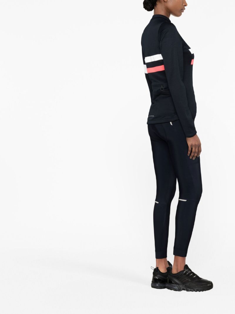 Blue Panelled Cycling Leggings