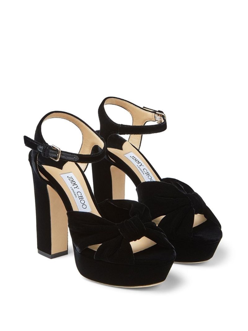 Black Heloise 120 Platform Sandals