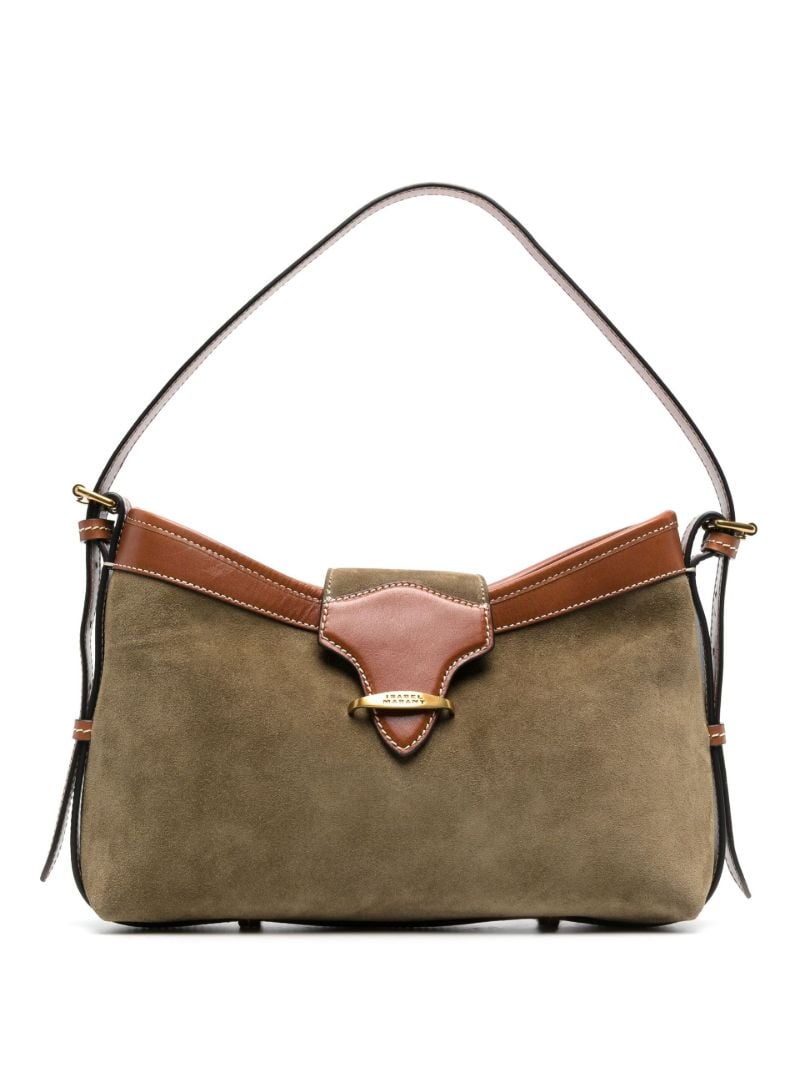 Green Botsy Suede Shoulder Bag