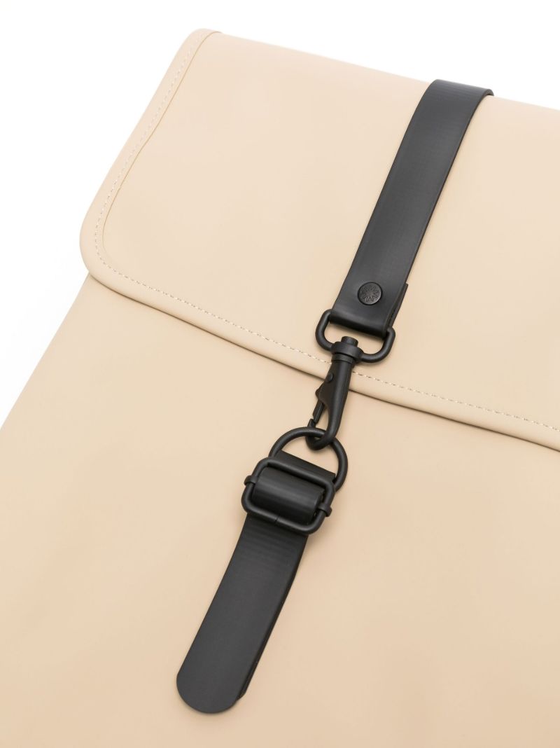 Beige Carabiner-detail Backpack