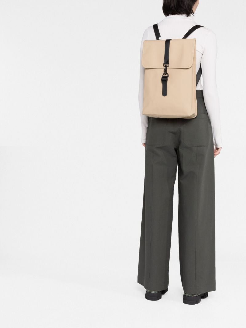 Beige Carabiner-detail Backpack