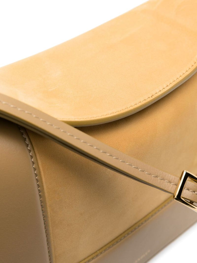 Neutral Penelope Leather Shoulder Bag